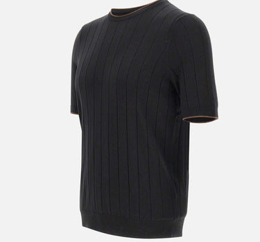 Maglia in seta a maniche corte 43116 23510099 GRAN SASSO 