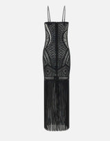 Abito ricamato in tulle illusion 250WCW00202 PLL001RA100 THE ATTICO 