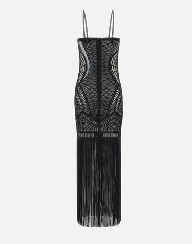 Abito ricamato in tulle illusion 250WCW00202 PLL001RA100 THE ATTICO 