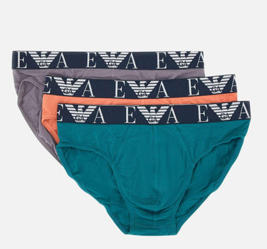 Set tre slip in cotone EM000258 AF10778M8070 EMPORIO ARMANI 