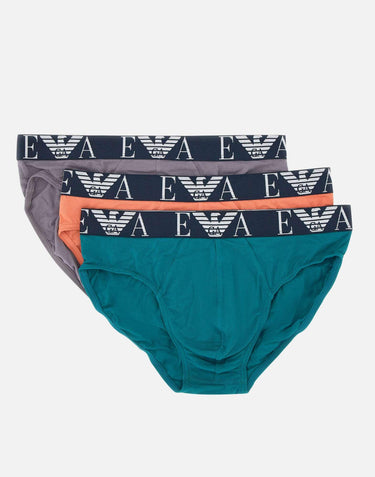Set tre slip in cotone EM000258 AF10778M8070 EMPORIO ARMANI 