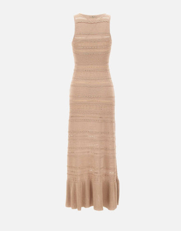 Abito lungo in maglia traforata CA6241MA06S A4389 LIU-JO 