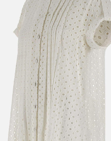 Abito  lungo in cotone 8309 BIANCO LES FILLES D'EVA 