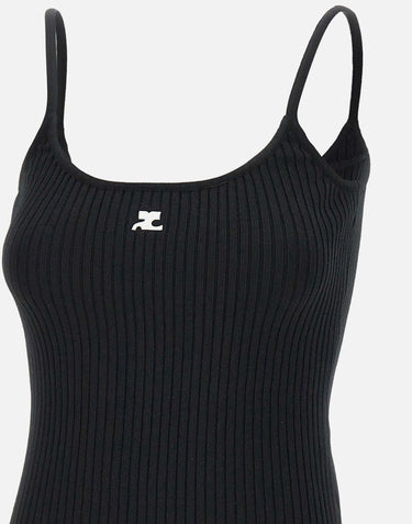 Top "Reedition" PERMDE012FI0001 BLACK COURREGES 