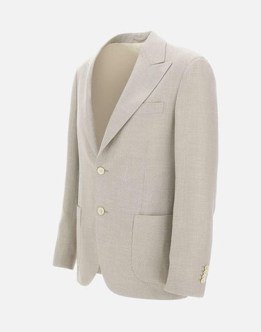 Blazer  in lana, seta e lino ES688AE77 ESIF64523150 LARDINI 