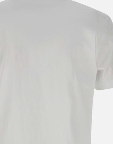 T-shirt  "Brilliant" in cotone P109CWAB225 WHITE PURPLE BRAND 