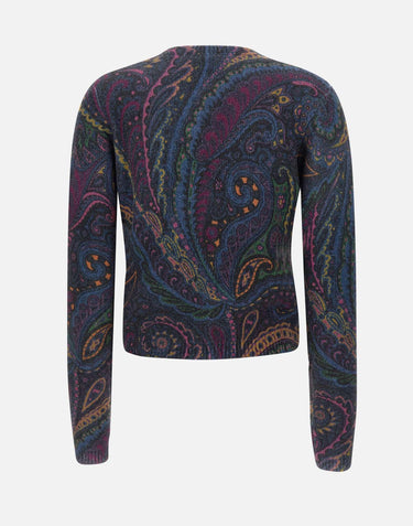 Cardigan in lana e cashmere WRKP0009 AV714X0887 ETRO 