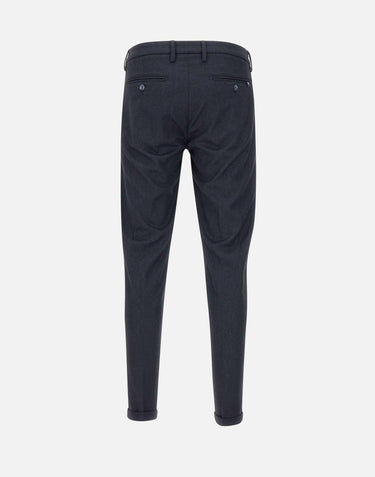 Pantaloni "Mucha10g" in lana e viscosa PR24910G3262NL BLUE RE-HASH 