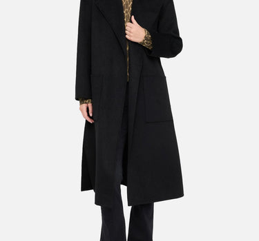 Cappotto in lana con cintura CF5283T4627 22222 LIU-JO 