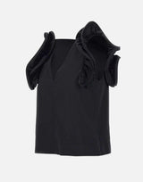Blusa in popeline di cotone QP1MR021 0001 KAOS 