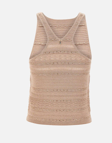 Top in maglia traforata CA6238MA06S A4389 LIU-JO 