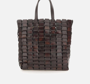 Borsa "Link Tote" in pelle 8960 DKBROWN DRAGON DIFFUSION 