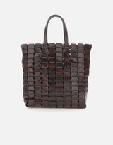 Borsa "Link Tote" in pelle 8960 DKBROWN DRAGON DIFFUSION 