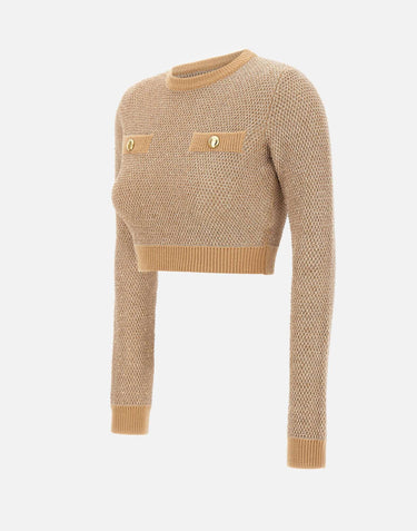Top "Daily" in maglia con paillettes MK56T57E2 EA2 ELISABETTA FRANCHI 