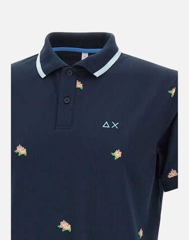 "Full embroidery polo" A35128 07 SUN68 