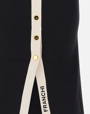 Top in maglia con bande in viscosa lucida TK72S61E2 685 ELISABETTA FRANCHI 