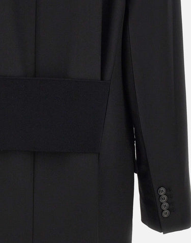 "Relaxed Double Breasted Jacket" 1325WJK006442A BLACK VICTORIA BECKHAM 