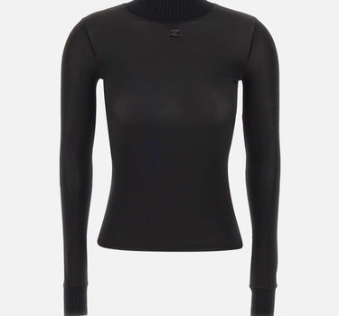 Maglia "Reedition Second Skin" PERJTO029JS0115 BLACK COURREGES 