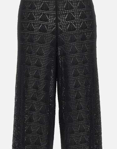 Pantaloni "Egeo" EGEO BLACK LOULOU DE SAISON 
