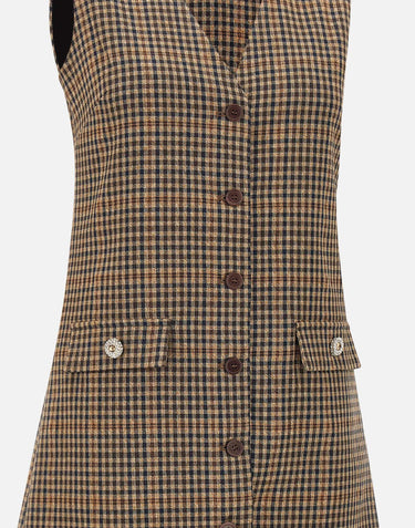 Vestito corto a quadretti MF5160T4335 P9002 LIU-JO 