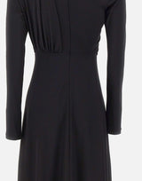 Abito asimmetrico con drappeggi 1326JDR007340A BLACK VICTORIA BECKHAM 