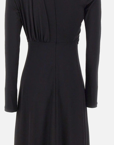 Abito asimmetrico con drappeggi 1326JDR007340A BLACK VICTORIA BECKHAM 