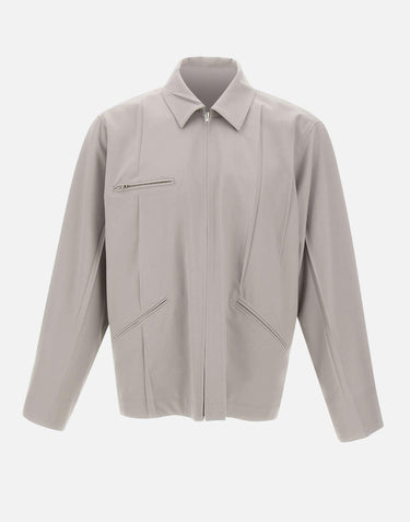 Giacca in misto lana con zip SH0AM0069 M35436858 MM6 MAISON MARGIELA 