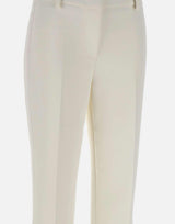 Pantaloni in crêpe leggero con bande in raso PA17561E2 360 ELISABETTA FRANCHI 