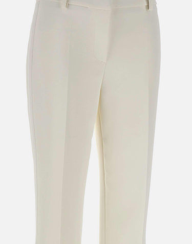 Pantaloni in crêpe leggero con bande in raso PA17561E2 360 ELISABETTA FRANCHI 