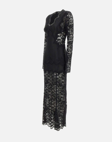 Abito lungo in pizzo 26PJR0231PA0170 P001 RABANNE 
