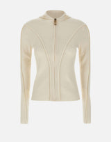 "Fine Merino Cardigan" 1325KTP006406A IVORY VICTORIA BECKHAM 