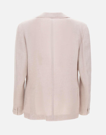 Blazer in misto lino e lana M75GIAC12 TES0K02426 ELEVENTY 