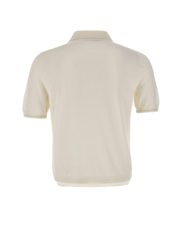 Polo in misto seta 43142 16224002 GRAN SASSO 