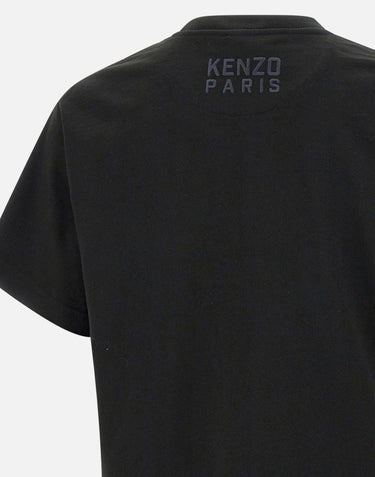 T-shirt "Gots happy tiger" in cotone FF55TS5264SI 99J KENZO PARIS 