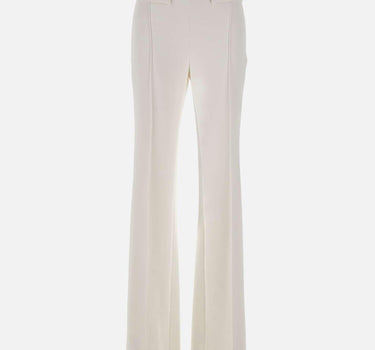 Pantaloni in doppio crêpe stretch con logo ricamato PA17161E2 360 ELISABETTA FRANCHI 