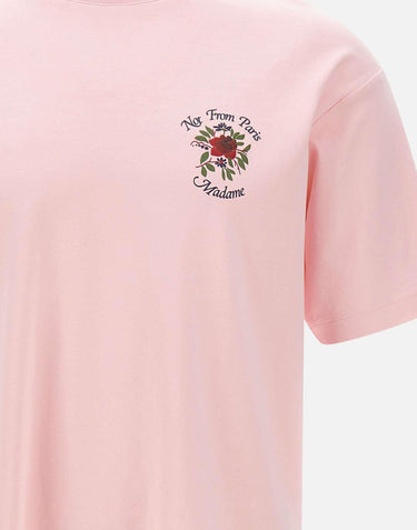 T-shirt "Slogan rose" TS210 CO002LPI DROLE DE MONSIEUR 
