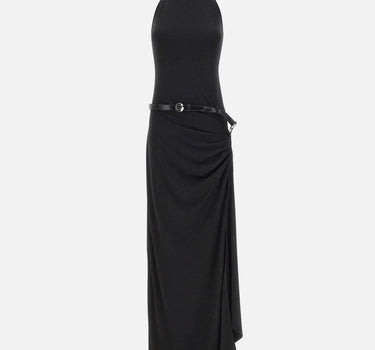 Abito con scollo all'americana sospeso COPR238F5022 BLK COPERNI 