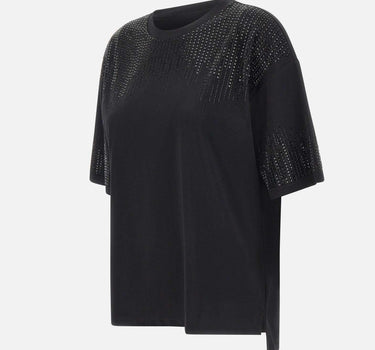 T-shirt in cotone con perline G315Z100523N 033 ELENA MIRO' 