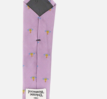 Cravatta "Multi orb" in seta 81050001 W019BJ402 VIVIENNE WESTWOOD 