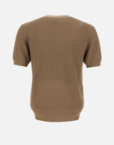 T-shirt in filato di cotone e viscosa 100221 052 KANGRA 