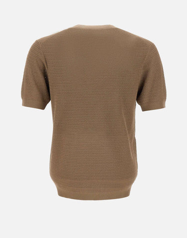 T-shirt in filato di cotone e viscosa 100221 052 KANGRA 