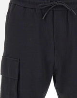 Bermuda in interlock di cotone con tasconi DK17929 NERO DIKTAT 