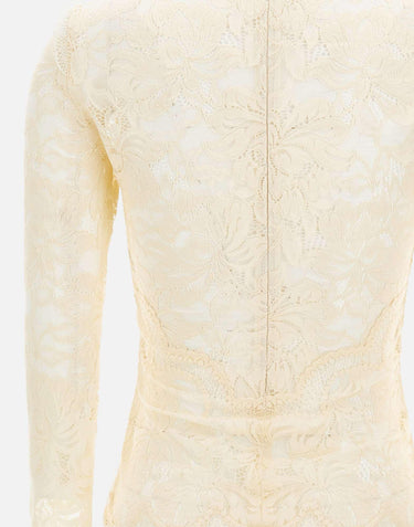 Top in pizzo a maniche lunghe 26PJT0174PA0170 P105 RABANNE 