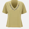 T-shirt con ricamo gioiello G339Z000547N 0A5 ELENA MIRO' 