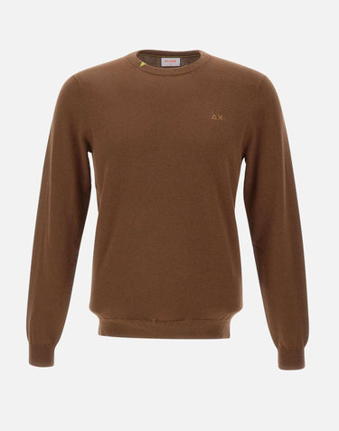 Maglia in lana e cotone K45101 08 SUN68 