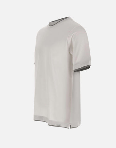 T-shirt in cotone Supima DK17105 BIANCO DIKTAT 