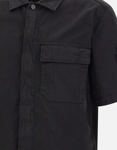 Camicia in twill di cotone biologico stretch 1100025S0A10 V0029 STONE ISLAND 