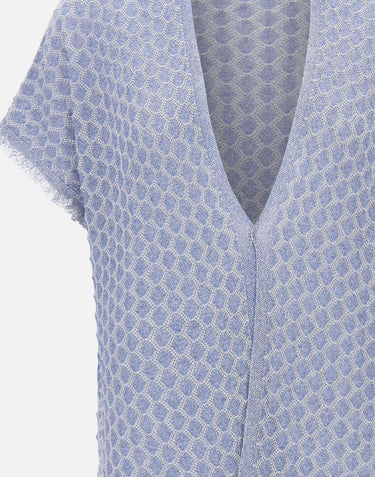 Cardigan lungo punzonato 152004 516 KANGRA 