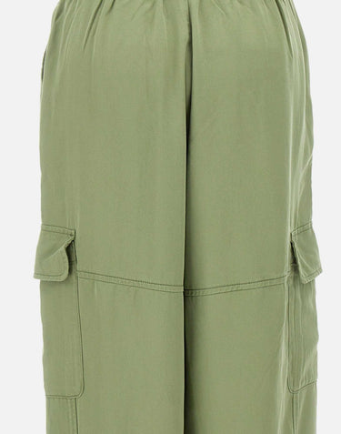 "Fluid fabric cargo trousers" P35205 84 SUN68 