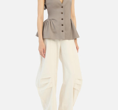Pantaloni in lino con pieghe 115506 2059 ROTATE BIRGER CHRISTENSEN 